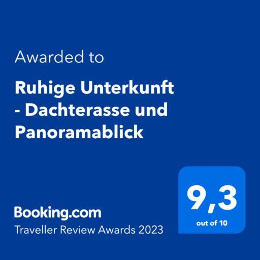 Ruhige Unterkunft - Dachterasse Und Panoramablick Варштайн Экстерьер фото