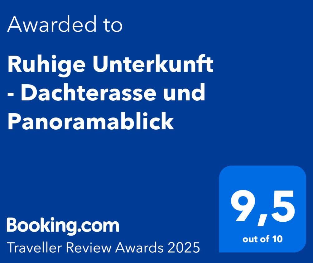 Ruhige Unterkunft - Dachterasse Und Panoramablick Варштайн Экстерьер фото